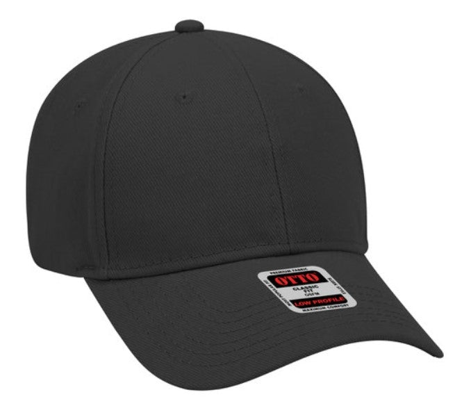 Otto Brushed Bull Denim Low Profile Baseball Cap  19-004