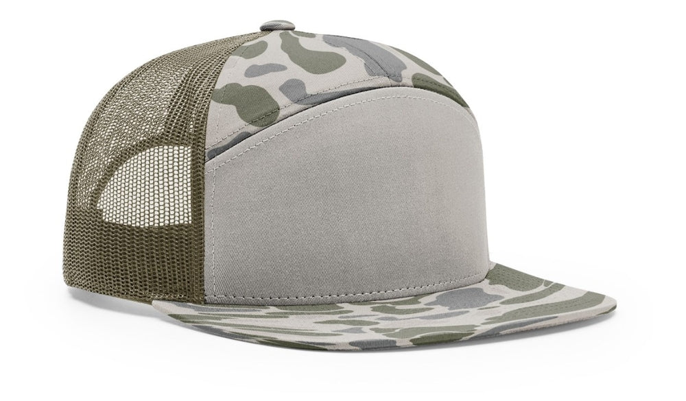 Richardson Printed 7 Panel Trucker Mesh Back Hat 168P