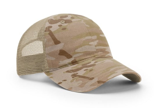 Richardson Camo 6 Panel Trucker Mesh Relaxed Tactical Multicam 111PT