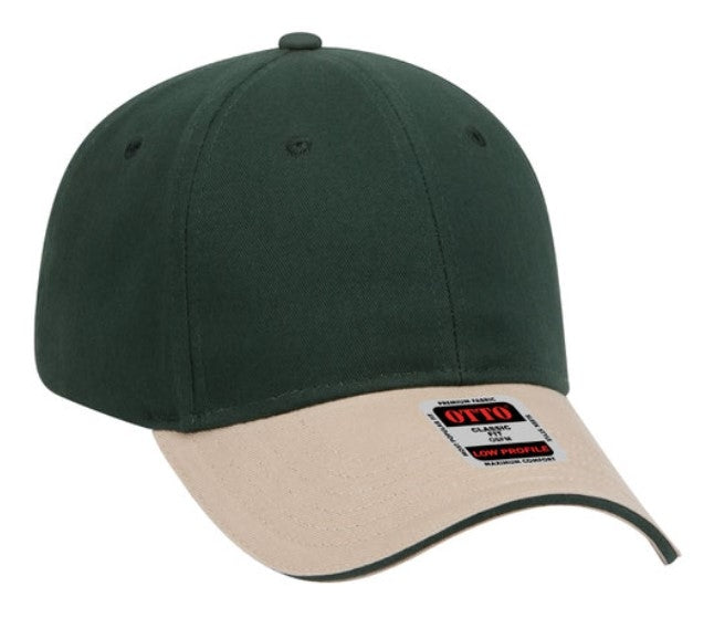 Blank Caps | Otto Brushed Cotton Twill Sandwich Visor Low Profile  23-430