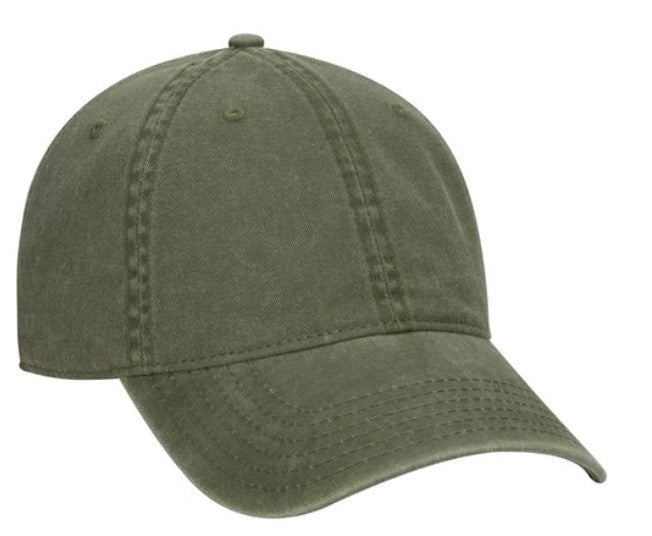 Otto Washed Pigment Dyed Cotton Twill Low Profile Pro Style 18-711