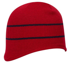 Otto Acrylic Knit Beanie with Stripes 100-630