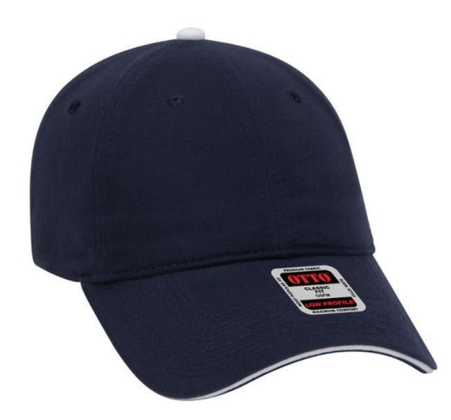 Otto Cotton Twill Sandwich Visor Garment Washed  22-449