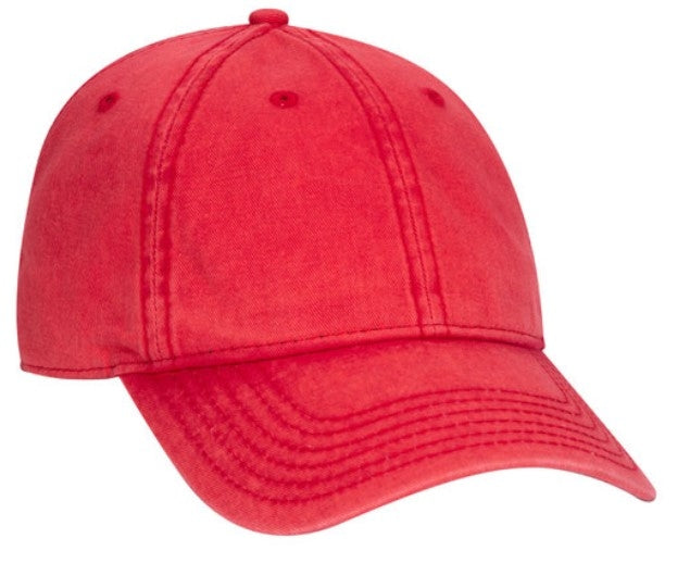 Otto 6 Panel Low Profile Snow Washed Superior Cotton Twill Cap 18-1248