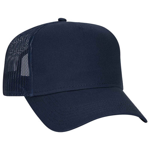 Otto Cotton Twill 5 Panel Low Profile Mesh Back Trucker Hat 102-664 (Replaces 102-1318)