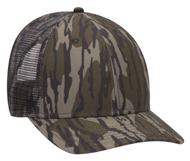 OTTO Cap Mossy Oak 6 Panel Superior Polyester Twill Baseball Cap 171-1292