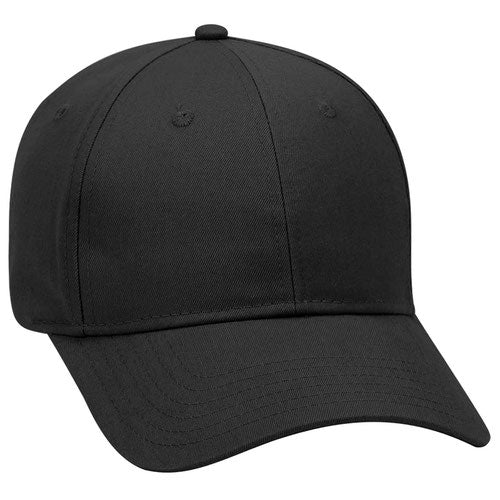 OTTO Cap 6 Panel Low Profile Brushed Cotton Blend Twill Baseball Cap 19-028