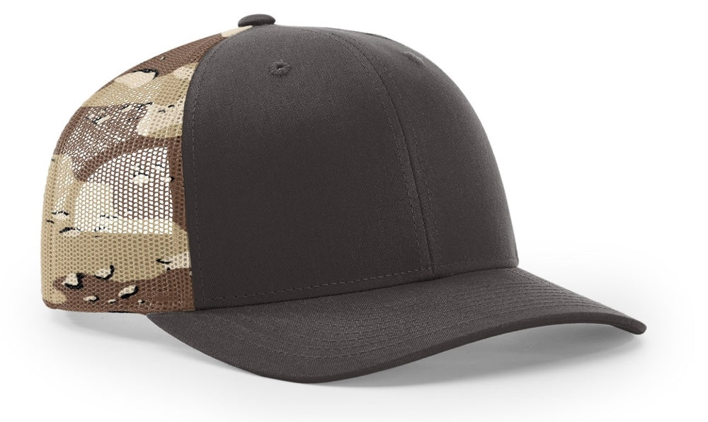 Richardson 6 Panel Trucker Printed Camo Mesh Back 112PM Camo