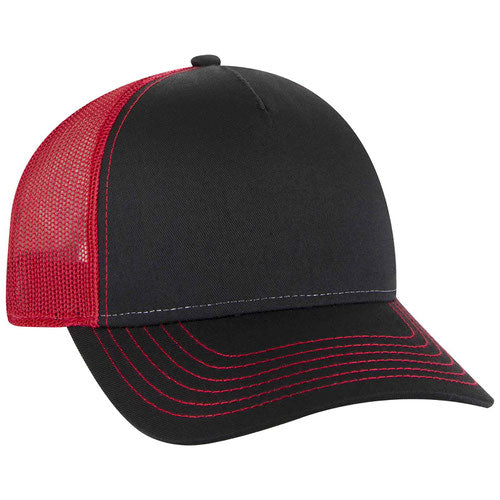 Otto Cotton Twill 5 Panel Low Profile Mesh Back Trucker Hat 102-664 (Replaces 102-1318)