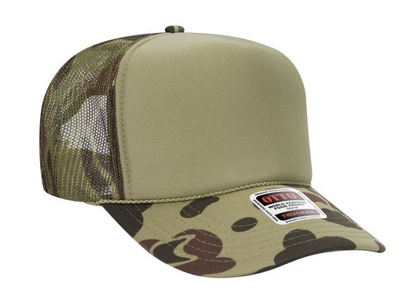 Budget Caps | Otto Foam Front High Crown Golf Mesh Back Caps 39-165
