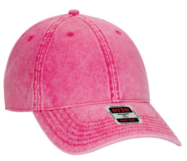 Otto 6 Panel Low Profile Snow Washed Superior Cotton Twill Cap 18-1248