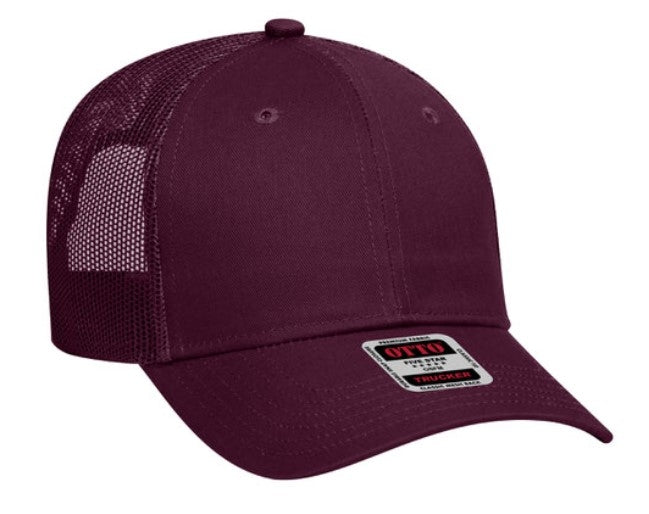 Otto Budget Caps Cotton Twill Low Profile Pro Style Mesh Back 83-473