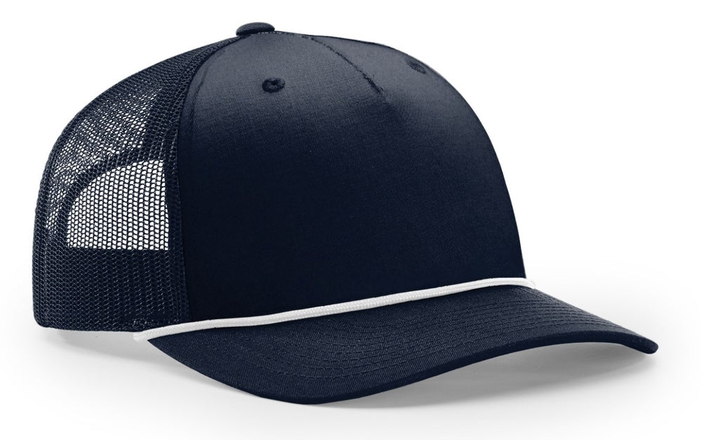 Richardson Seamless 5 Panel Roped Front Trucker Mesh Back Hat  112FPR