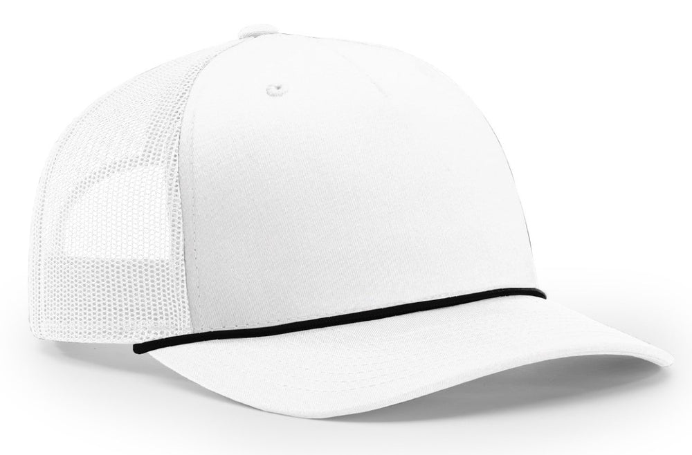 Richardson Seamless 5 Panel Roped Front Trucker Mesh Back Hat  112FPR