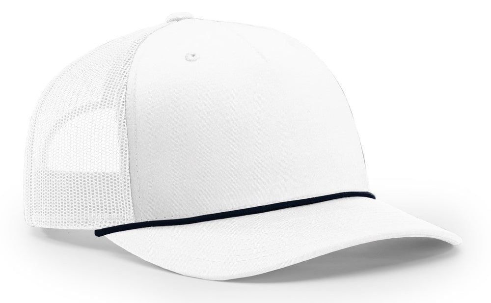 Richardson Seamless 5 Panel Roped Front Trucker Mesh Back Hat  112FPR