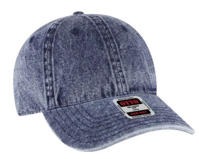 Otto 6 Panel Low Profile Snow Washed Superior Cotton Twill Cap 18-1248