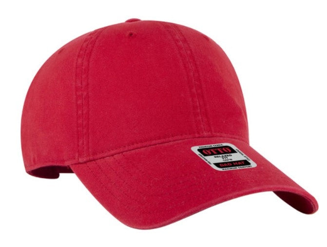 OTTO Cap 6 Panel Garment Washed Relaxed Dads Cap  18-3
