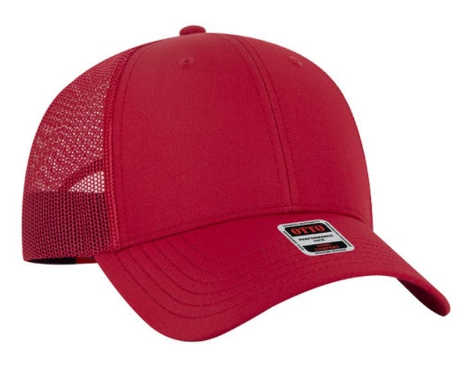 OTTO Cap 6 Panel Polyester Low Profile Micro Mesh Back Trucker Hat 83-3