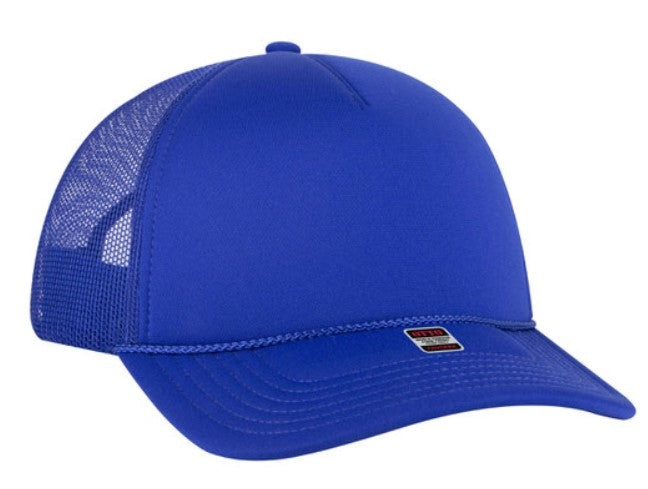 OTTO Cap 5 Panel Low Profile Mesh Back Trucker Hat 39102-1