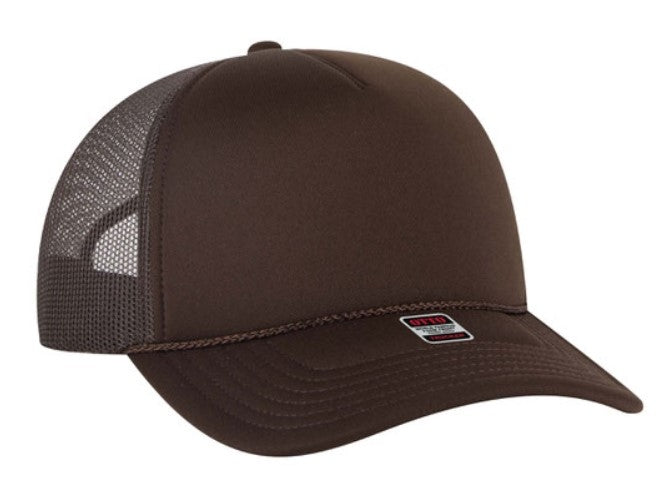 OTTO Cap 5 Panel Low Profile Mesh Back Trucker Hat 39102-1