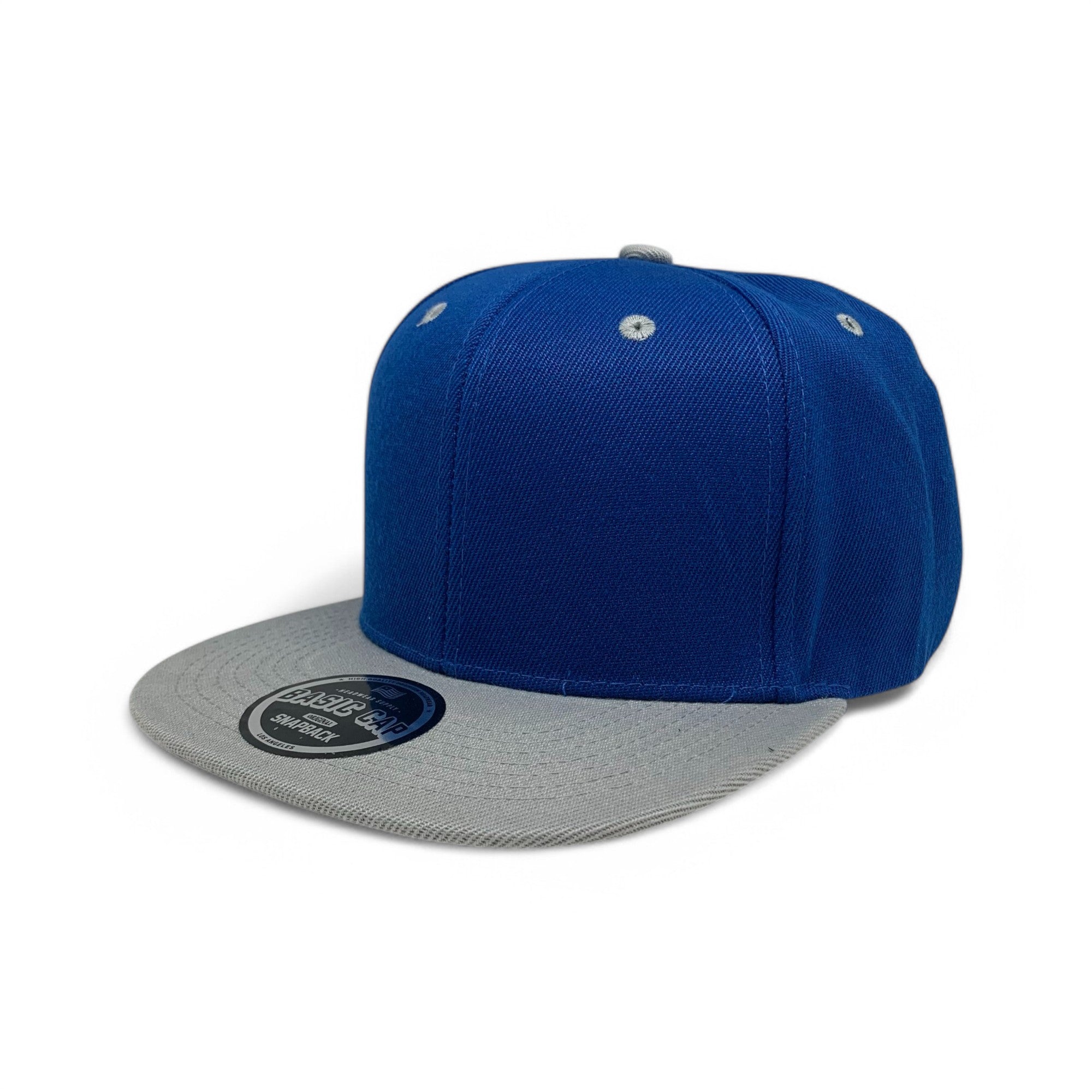 Basic Cap Plain Poly Snapback Hat 8002