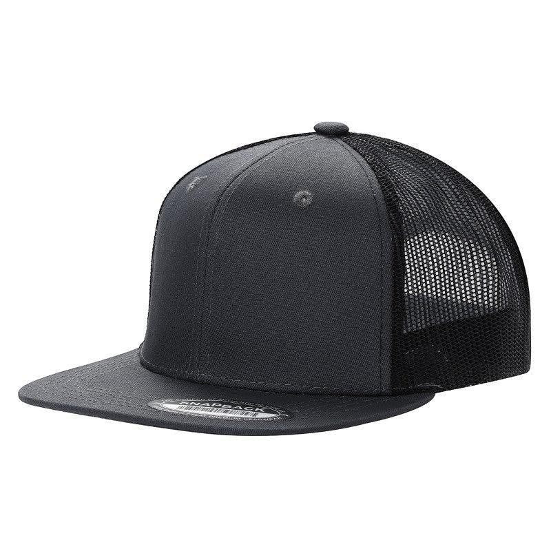 WAYCAP 6FTM 6 Panel Flat Bill Mesh Trucker Hat