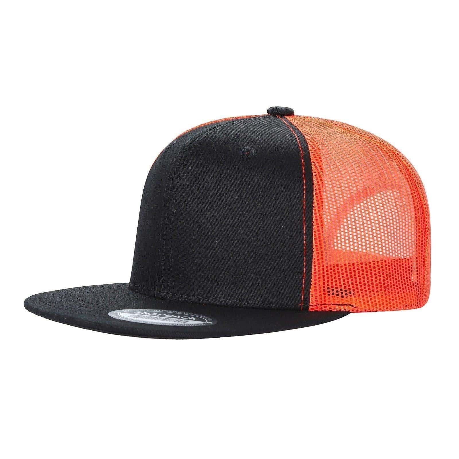 WAYCAP 6FTM 6 Panel Flat Bill Mesh Trucker Hat