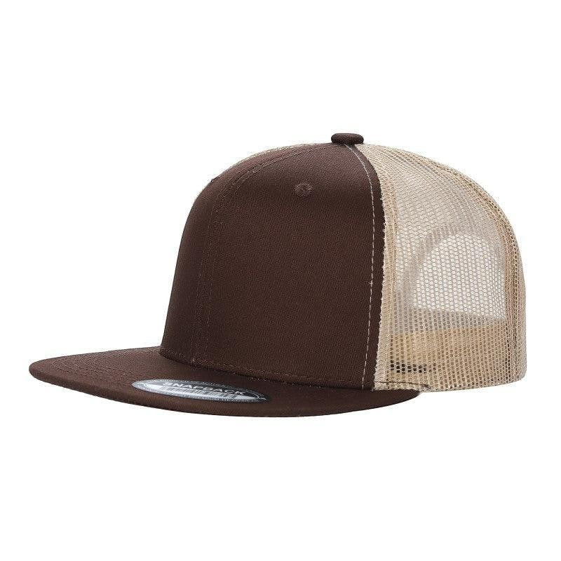 WAYCAP 6FTM 6 Panel Flat Bill Mesh Trucker Hat