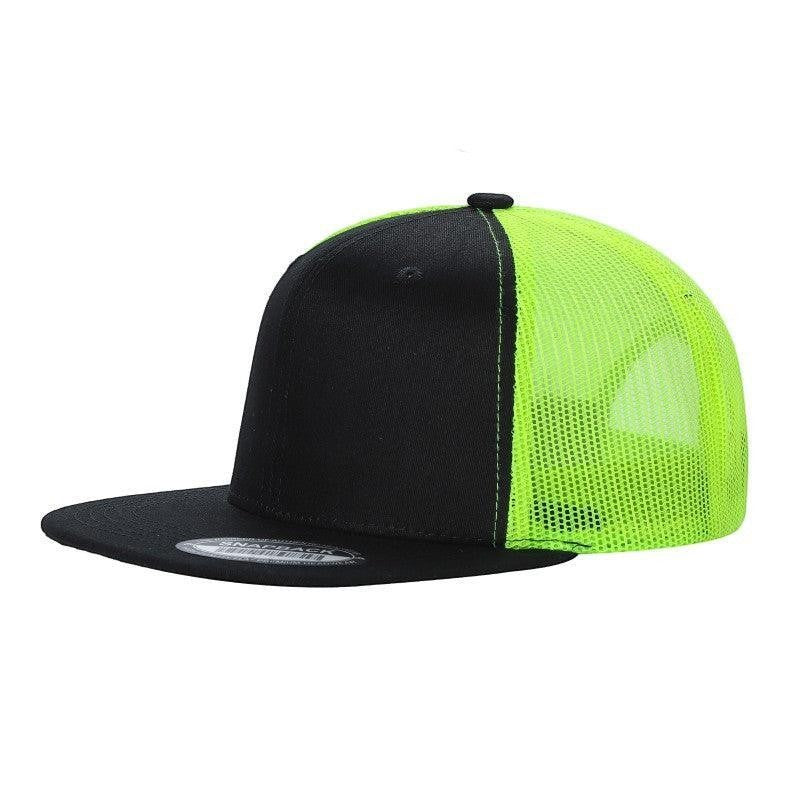 WAYCAP 6FTM 6 Panel Flat Bill Mesh Trucker Hat