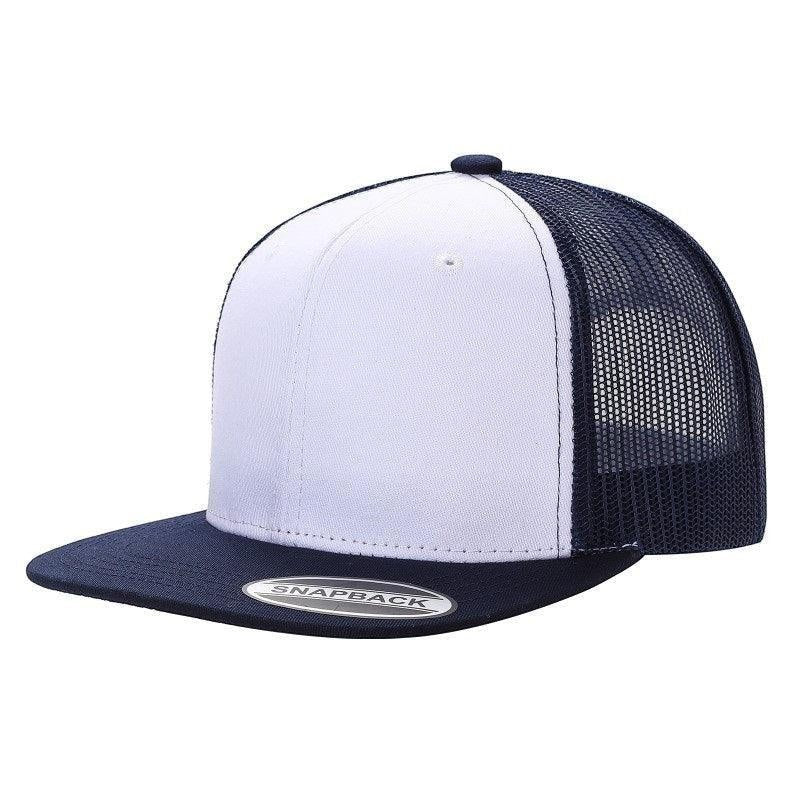 WAYCAP 6FTM 6 Panel Flat Bill Mesh Trucker Hat