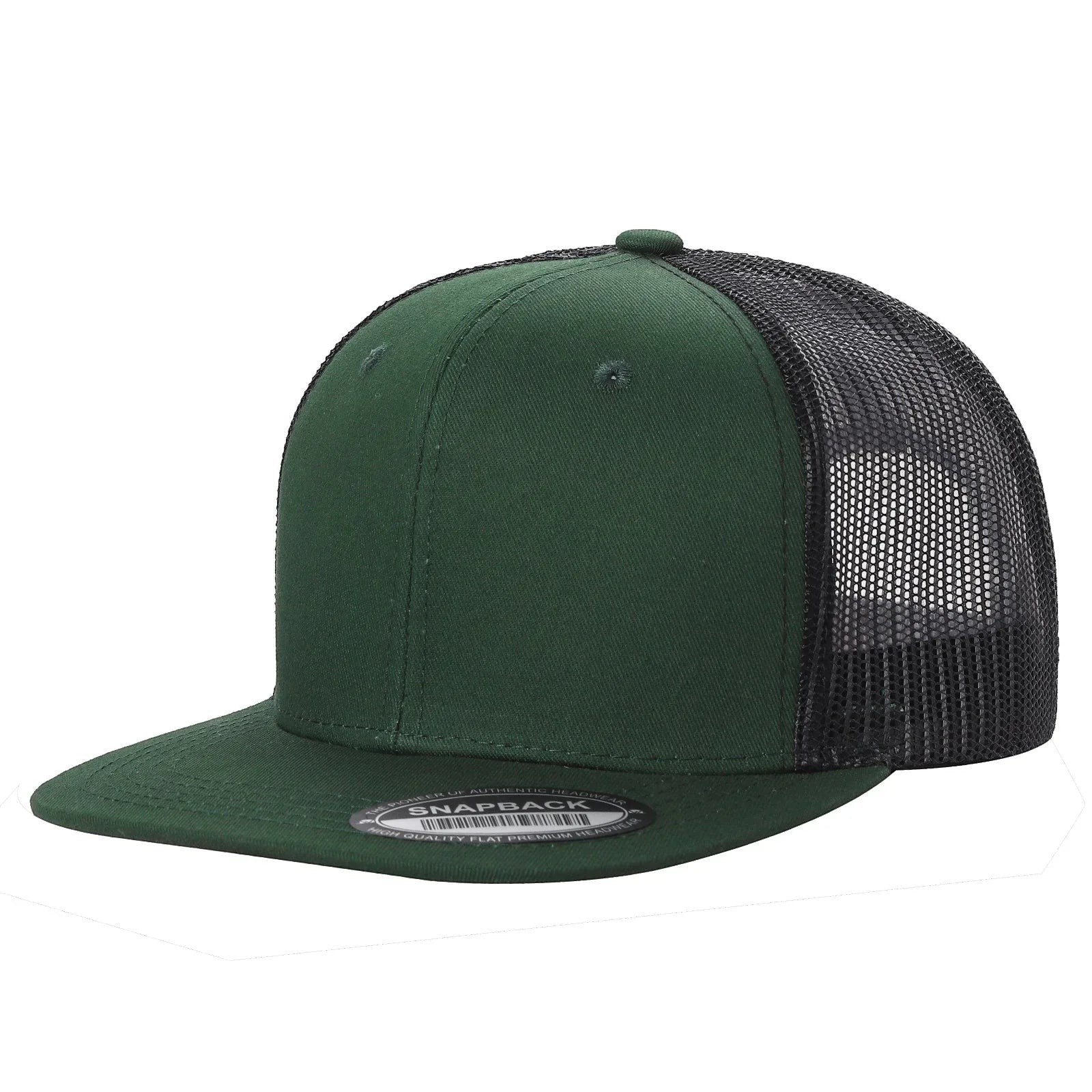 WAYCAP 6FTM 6 Panel Flat Bill Mesh Trucker Hat