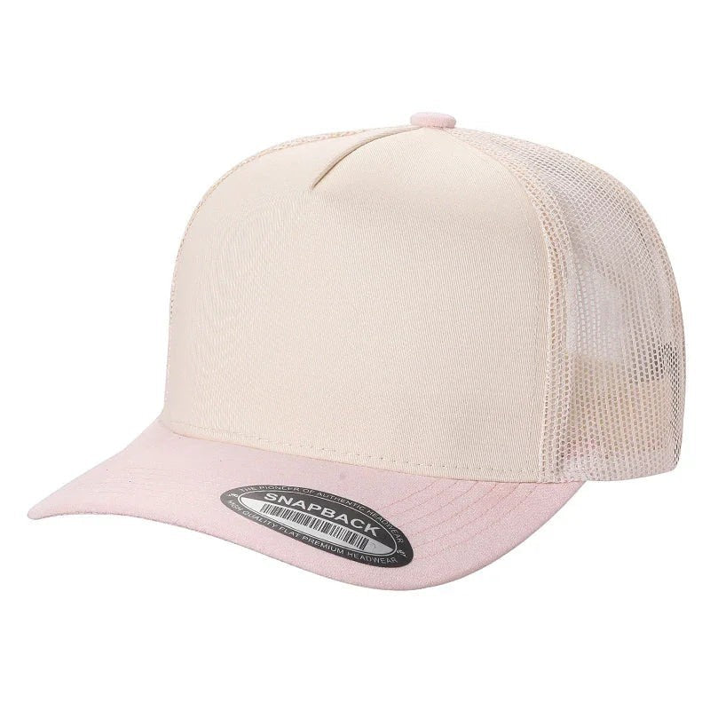 WAYCAP TCMS 5-Panel Mesh Back Trucker Hat with Suede Bill