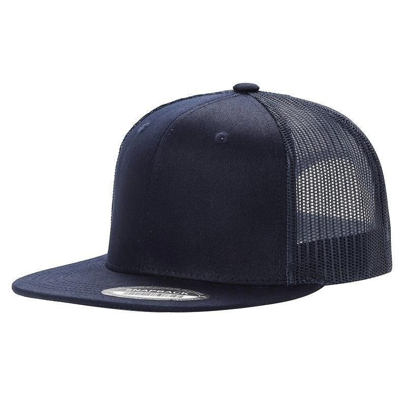 WAYCAP 6FTM 6 Panel Flat Bill Mesh Trucker Hat
