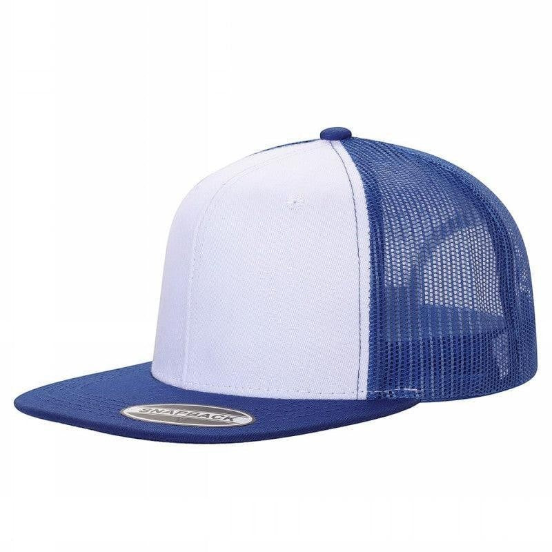 WAYCAP 6FTM 6 Panel Flat Bill Mesh Trucker Hat